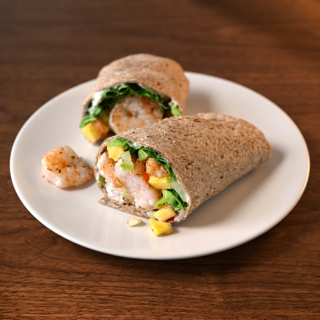 Spicy Shrimp Wrap.